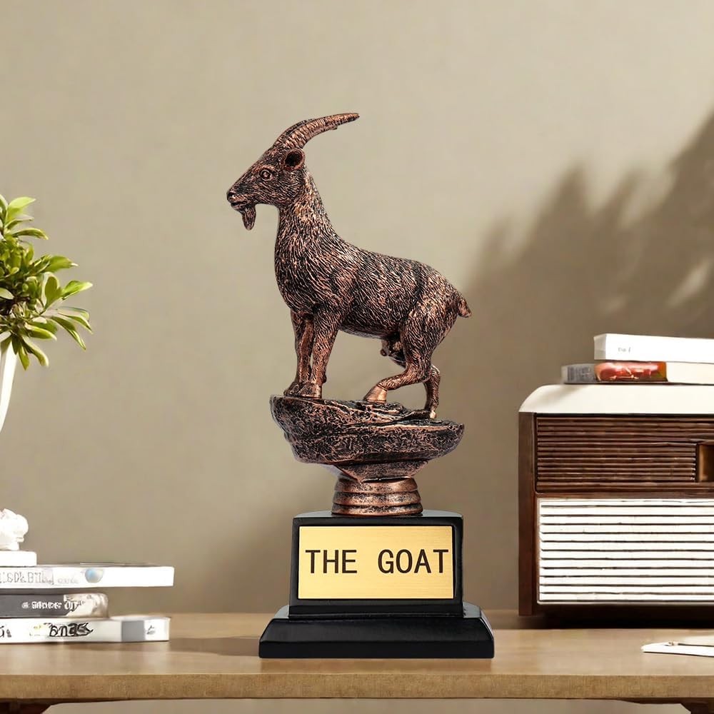 TB TIBAG The Goat Trophy Award - The Greatest of All Time Trophy Award - Unique 