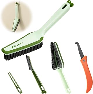 4-in-1 Bathroom Cleaning Brush,Scrubbing Brush,Hard Bristle Brushes Green