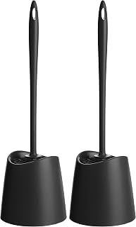 TATAY Toilet Brush WC-Standard, Polypropylene, Black, One Size (Pack of 2)