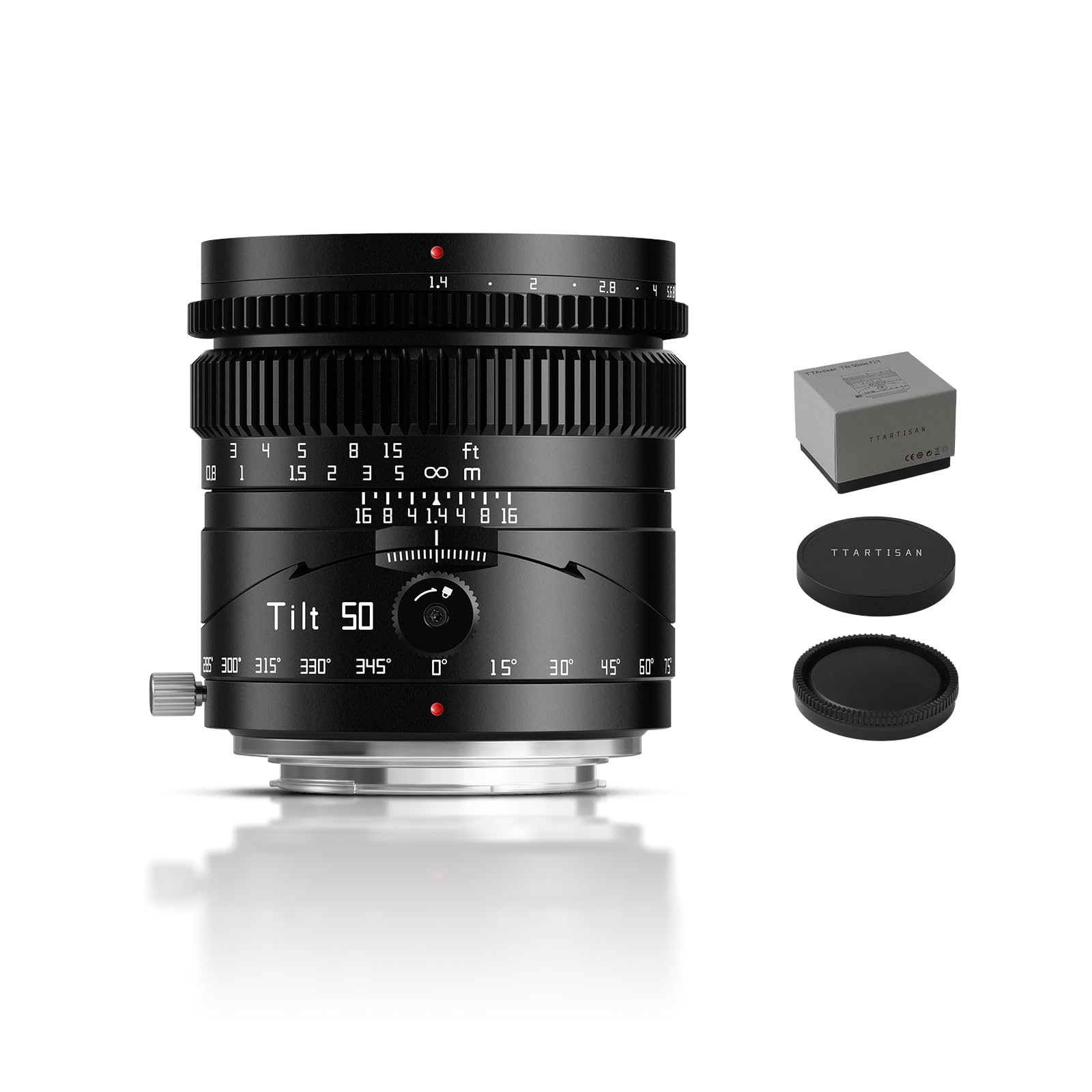 TTARTISAN Tilt 50mm f1.4 Lens Full Frame Manual Focus Portrait Lenses Mirrorless