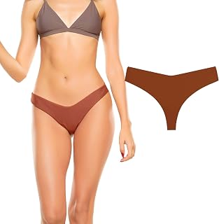 Women's Thongs Soft Low Rise Sexy Thong Women Panties Seamless Thong No Line Workout Comfortable Underwear (2 Pack & 1 Pack)