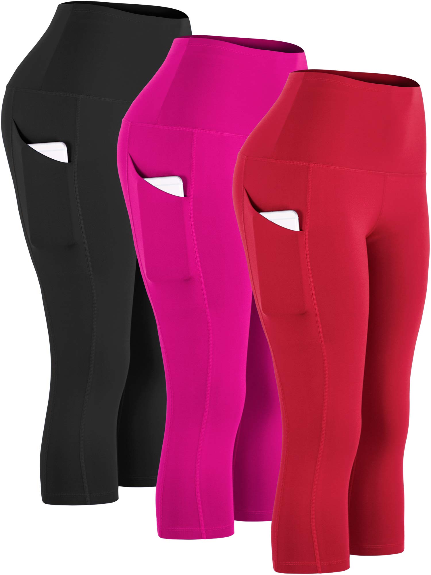 Cadmus Womens High Waist Tummy Control Leggings with Two Pockets