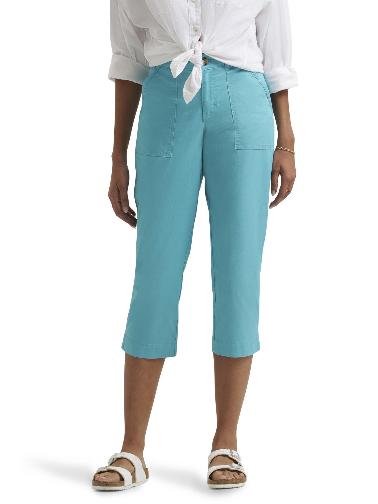 Lee Womens Ultra Lux Comfort with Flex-to-go Utility Capri PantPants