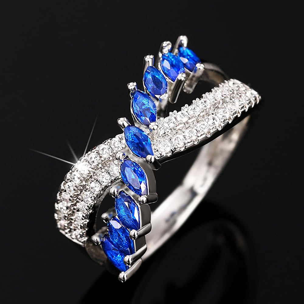 Stunning Fashion Cubic Zirconia Cross Ring Accessories for Women