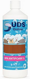 SUDS-ONLINE 1 LITRE No Foam Away Anti Foamer Fix Foaming Chemicals Hot Tub Spa Hot tub Spas - High Concentrate