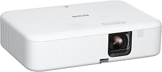 Epson EpiqVision Flex CO-FH02 Full HD 1080p Smart Streaming Portable Projector, 3-Chip 3LCD, 3,000 Lumen Color/White Brightness, Android TV, Bluetooth, 5W Speaker, Home Entertainment (Renewed)