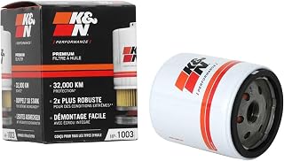 K&N Oil Filter: 20,000 Mile Engine Protection with Wrench Off Nut, HP-1003 | Compatible with Select 1983-2026 TOYOTA/LEXUS/SUZUKI/CHEVROLET Vehicle Models (See Product Description for Models)