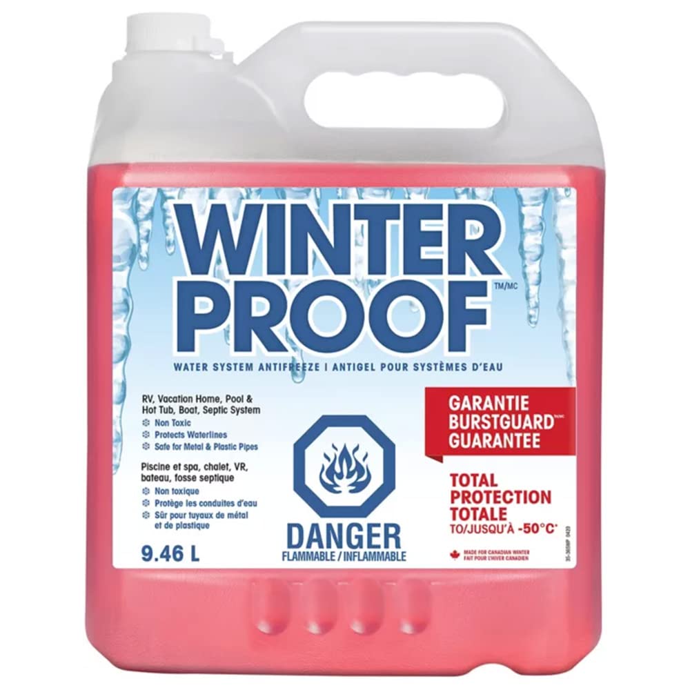 9.46L-50 Degrees Antifreeze Coolant by Winter Proof (1 Bottle),Pink