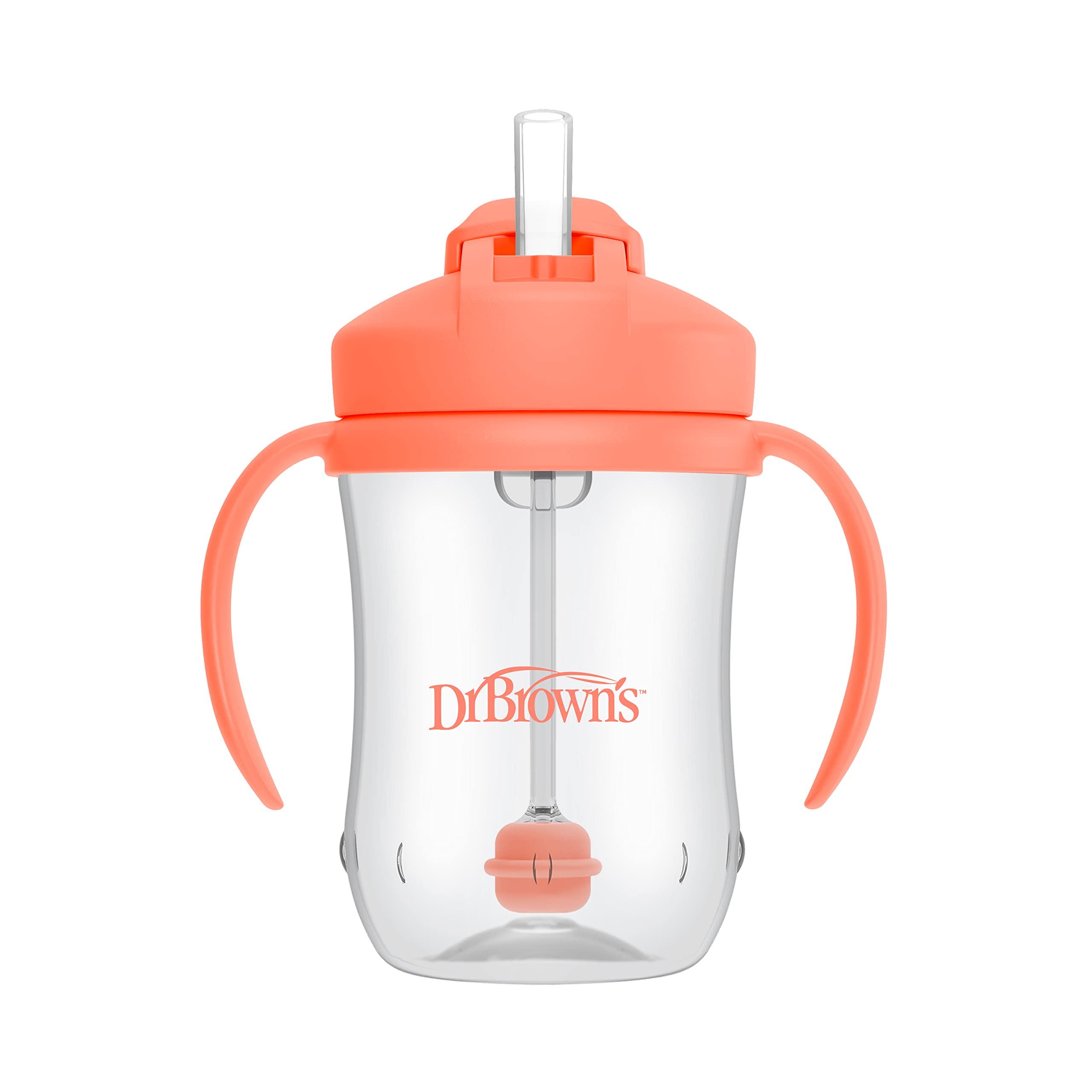 Dr. Brown's Milestones Baby’s First Straw Cup, Training Cup with Weighted Straw,