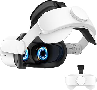 VZNEK Head Strap Compatible with Oculus Quest 2,Meta Quest 2 Accessories Adjustable Elite Strap Replacement for Enhanced Comfort Support and Gaming Immersion in VR (Without Battery)
