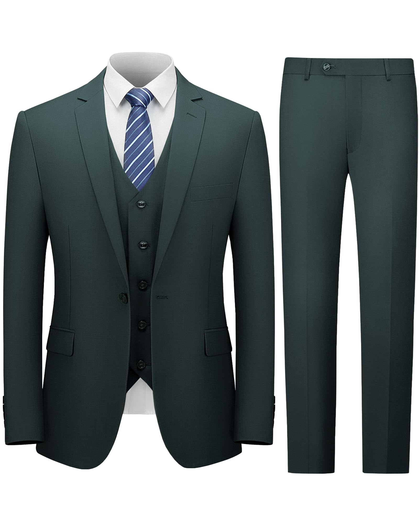 Cooper & Nelson Mens Cooper & Nelson 3 Piece Suits for Men Tuxedo Armrest
