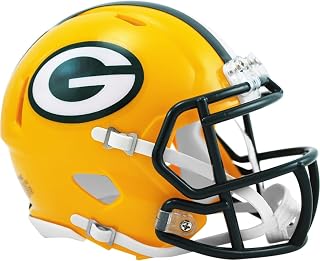 Green Bay Packers Current Riddell Speed Mini Football Helmet - New in Riddell Box