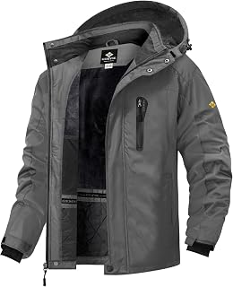 GEMYSE Men's Mountain Waterproof Ski Snow Jacket Winter Windproof Rain Jacket