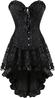 SZIVYSHI Women's Corset Bustier Top Black