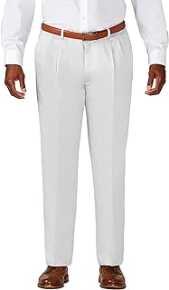Haggar Work To Weekend Classic Fit Pleat Regular and Big and Tall Sizes - Work to Weekend - Non-Iron Pleated Front Pant, Regular & Big & Tall Sizes Men