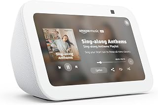 Like-New Amazon Echo Show 5 (newest model), Smart display, Designed for Alexa+, 2x the bass and clearer sound, Glacier White
