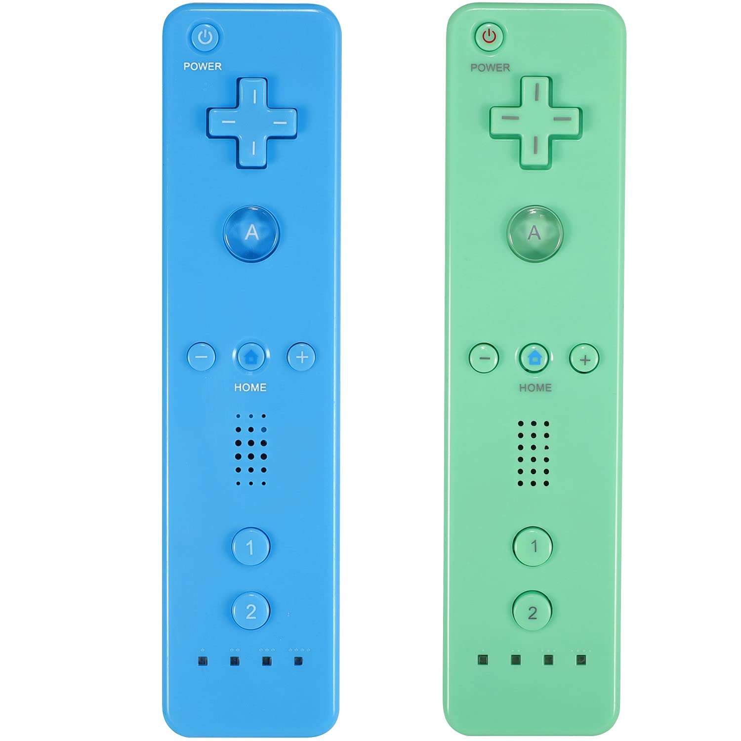 Yosikr Remote Controller for Wii/Wii U, with Silicone Case and Wrist Strap (2 Pa