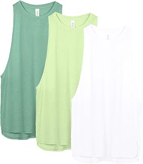 icyzone Women's Tank Top Breathable and Loose Sleeveless Athletic Gym Shirts Running Yoga Tank Tops (Pack of 3)