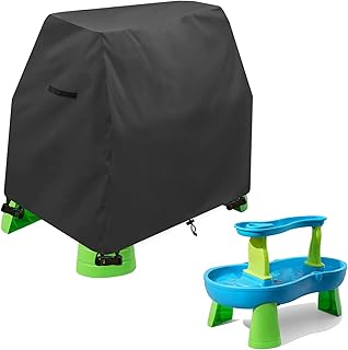 Aacabo Kids Water Table Cover Fit Step2 Rain Showers Splash Pond Water Table,Waterproof Dust Proof Anti-UV Outdoor Toys Cover-Cover only