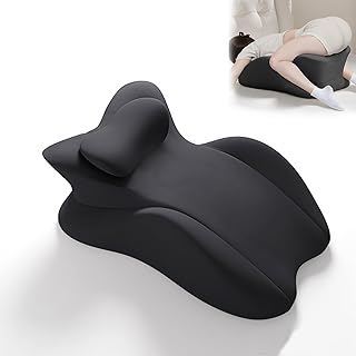 Ergonomic Sex Pillow for Couples Sex Toys,Sex Doggie Style Pillow Memory Foam Sex Pillowcase Wedge for Adults Coussin Sexuel,Sex Furniture Couple Pillow for Sweet Spot Pillow (Black)