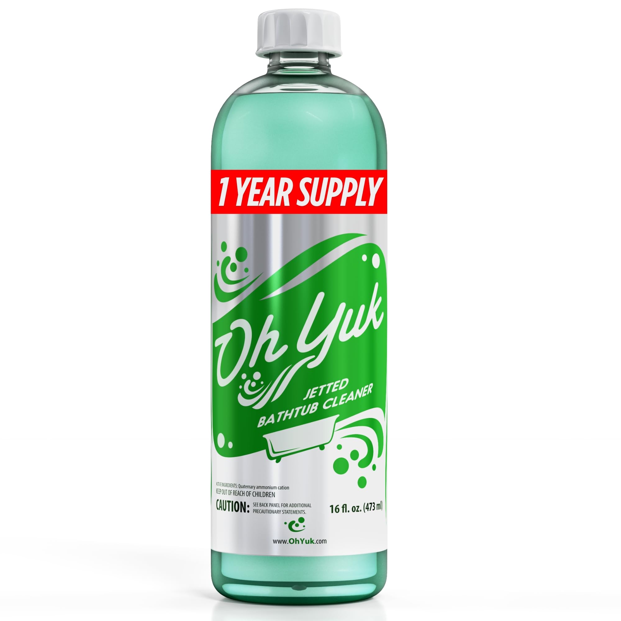 Oh Yuk Jetted Tub Cleaner for Jacuzzis, Bathtubs & Whirlpools, Septic Safe | Dee