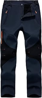 Tansozer Walking Trousers for Men Waterproof Zip Pockets