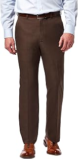 Haggar Cool 18 Pro Mens Straight Fit Flat Front Casual Stretch Golf Pants