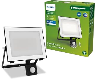 Philips Lois Outdoor Floodlight with Motion Sensor, Black