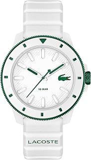 Lacoste LACOSTE.12.12 Scuba Collection Men's Three Hand Quartz Movement Watch with Silicone Strap - Available in Black, Blue, Green, White and Orange