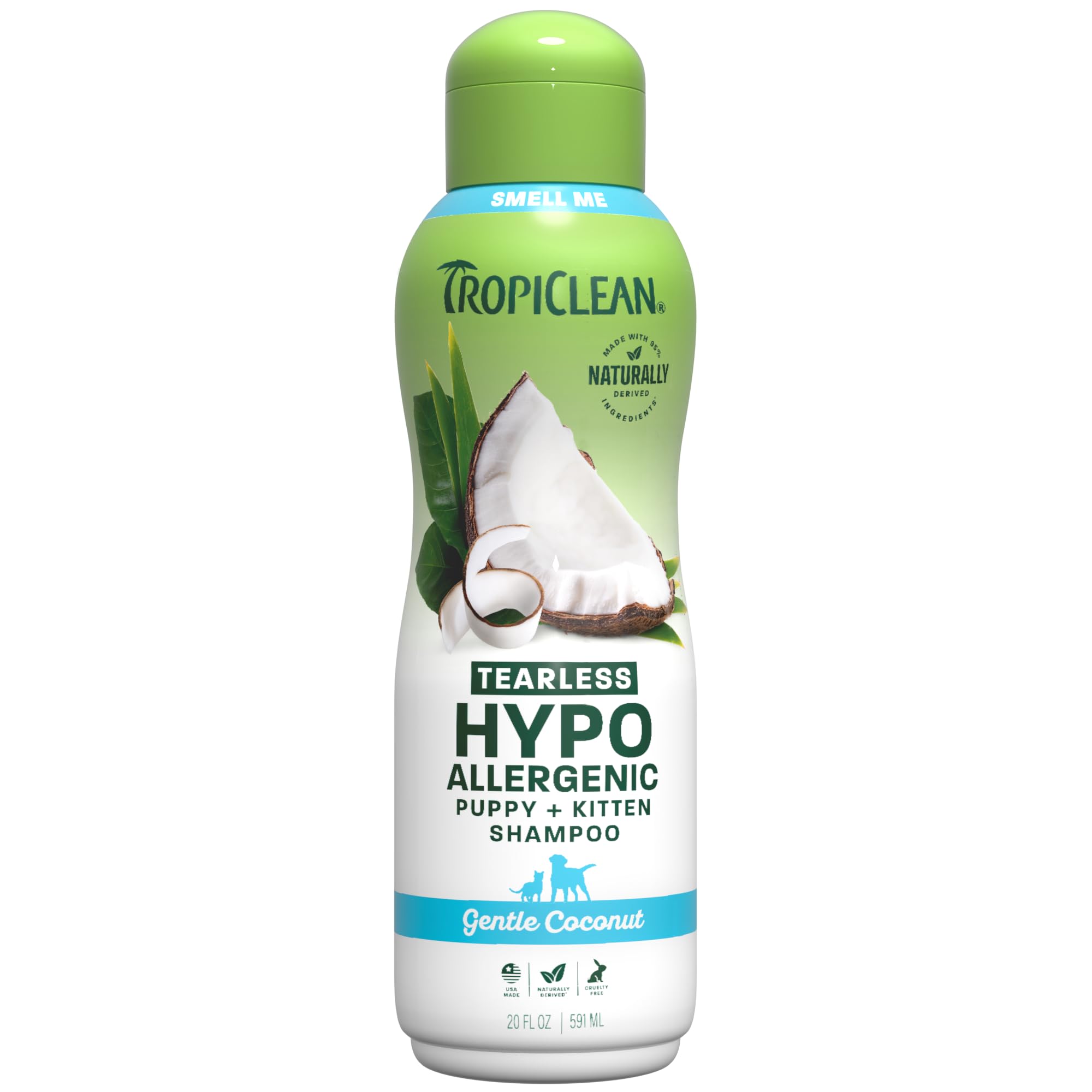 TropiClean Gentle Puppy Shampoo, Tearless Hypoallergenic Dog Shampoo, 20oz | pup