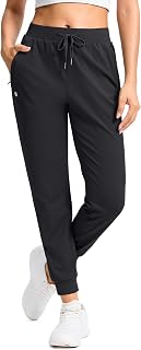 G Gradual Joggers for Women with Zipper Pockets Workout Athletic Pants | 4-Way Stretch, All-day Comfort, Tapered Sweatpants for Running, Gym, Jogging, Casual, Lounge, Golf, Travel