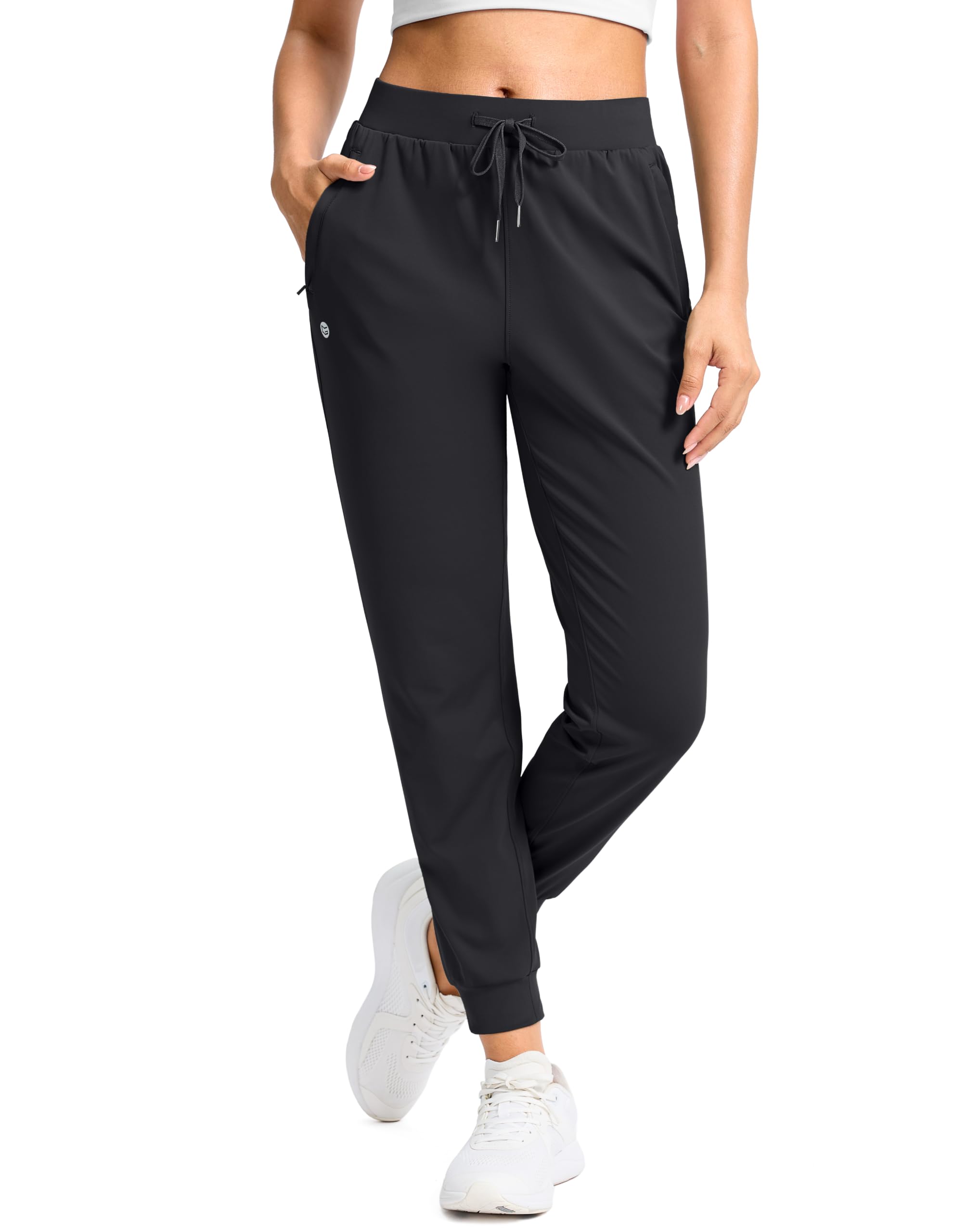 G Gradual Joggers for Women with Zipper Pockets Workout Athletic Pants | 4-Way S