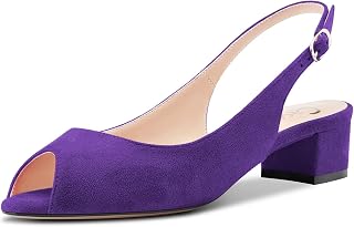 Castamere Women's Block Chunky Bottom Kitten Heel Open Toe Sandals Slip-On Slingback Cute Sexy Clear 3.5 CM Heels
