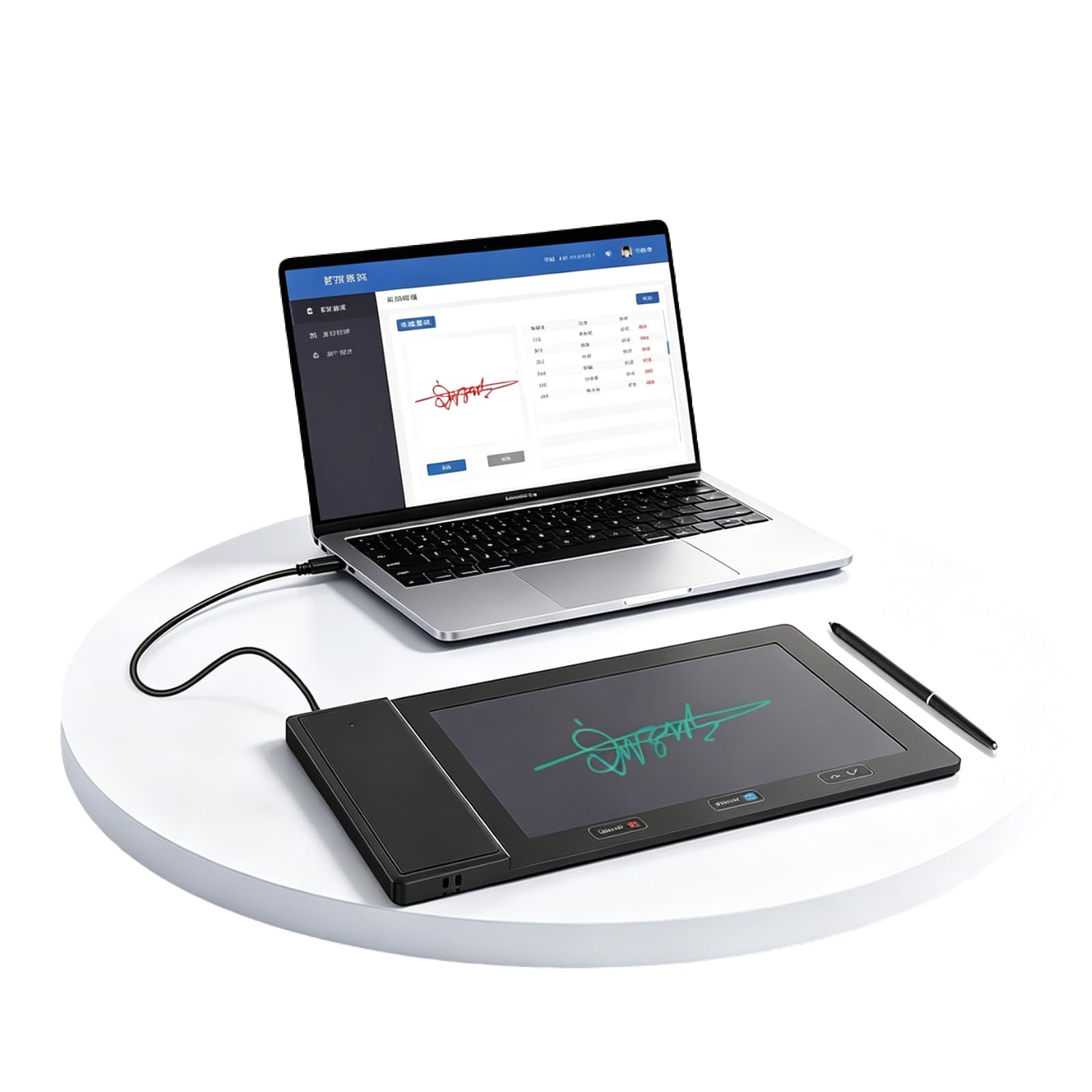 LCD Electronic Signature Pad USB Digital Signature Tablet Handwriting Capture Si
