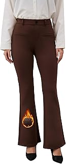 VIMPEP Women’s Classic Yoga Dress Pants High Rise Flare Soft Feeling Pull On Work Yoga Pants for Business Office Work 2102