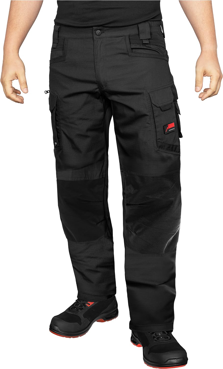 ACE Constructor Men's Long Work Trousers - Men's Work Trousers with Stretch Belt