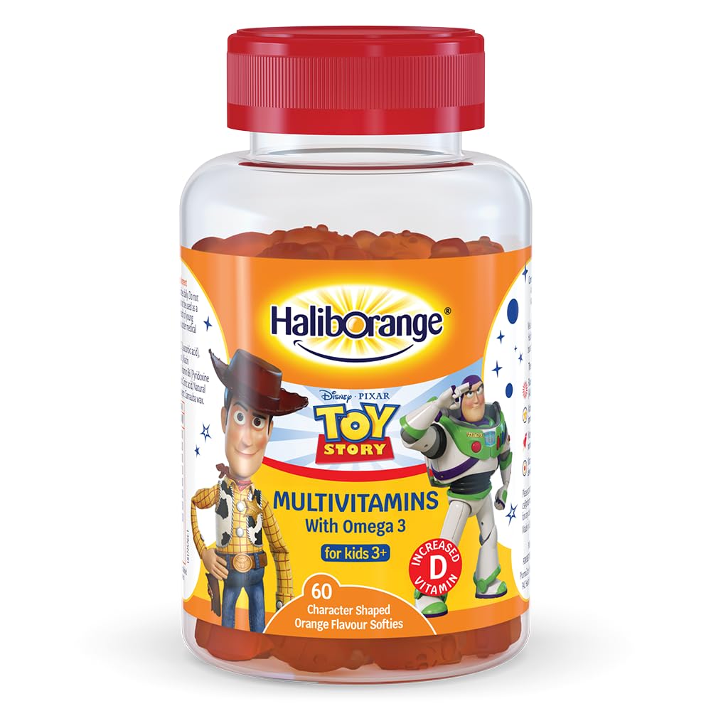 Haliborange Disney Pixar Toy Story Multivitamin & Omega-3 Softies for Kids 3+, 6