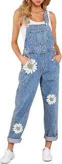 luvamia Womens Denim Dungarees Stretch Adjustable Bib Bib Dungarees