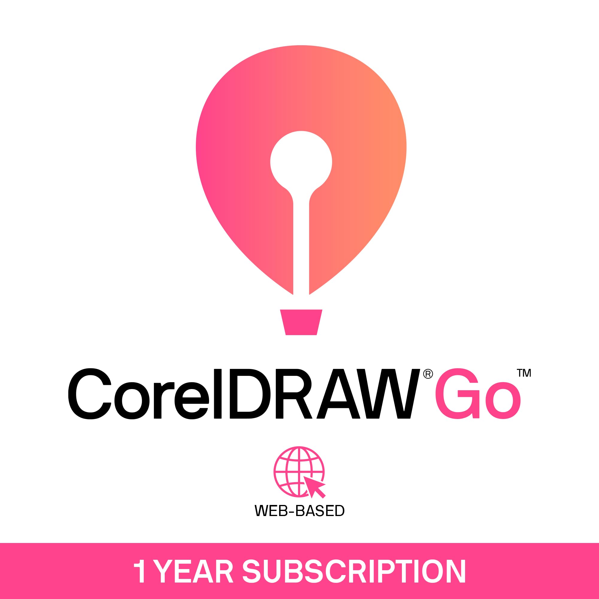 CorelDRAW Go | 1 Year Personal Subscription | Graphic Design Software for Occasi