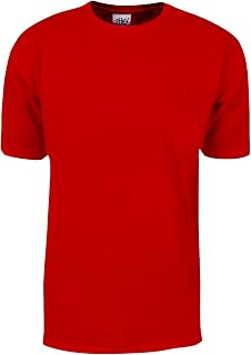 Shaka Wear Men's T Shirt – Max Heavyweight Cotton Short Sleeve Crew Neck Plain Tee Top Tshirts Regular Big Tall Size S-7XL