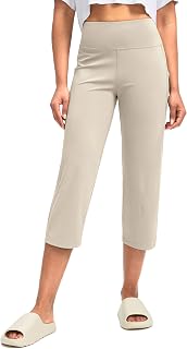 G Gradual Capri Pants for Women High Waist Workout Yoga Pants with Pockets Tummy Control Leggings Crop Straight