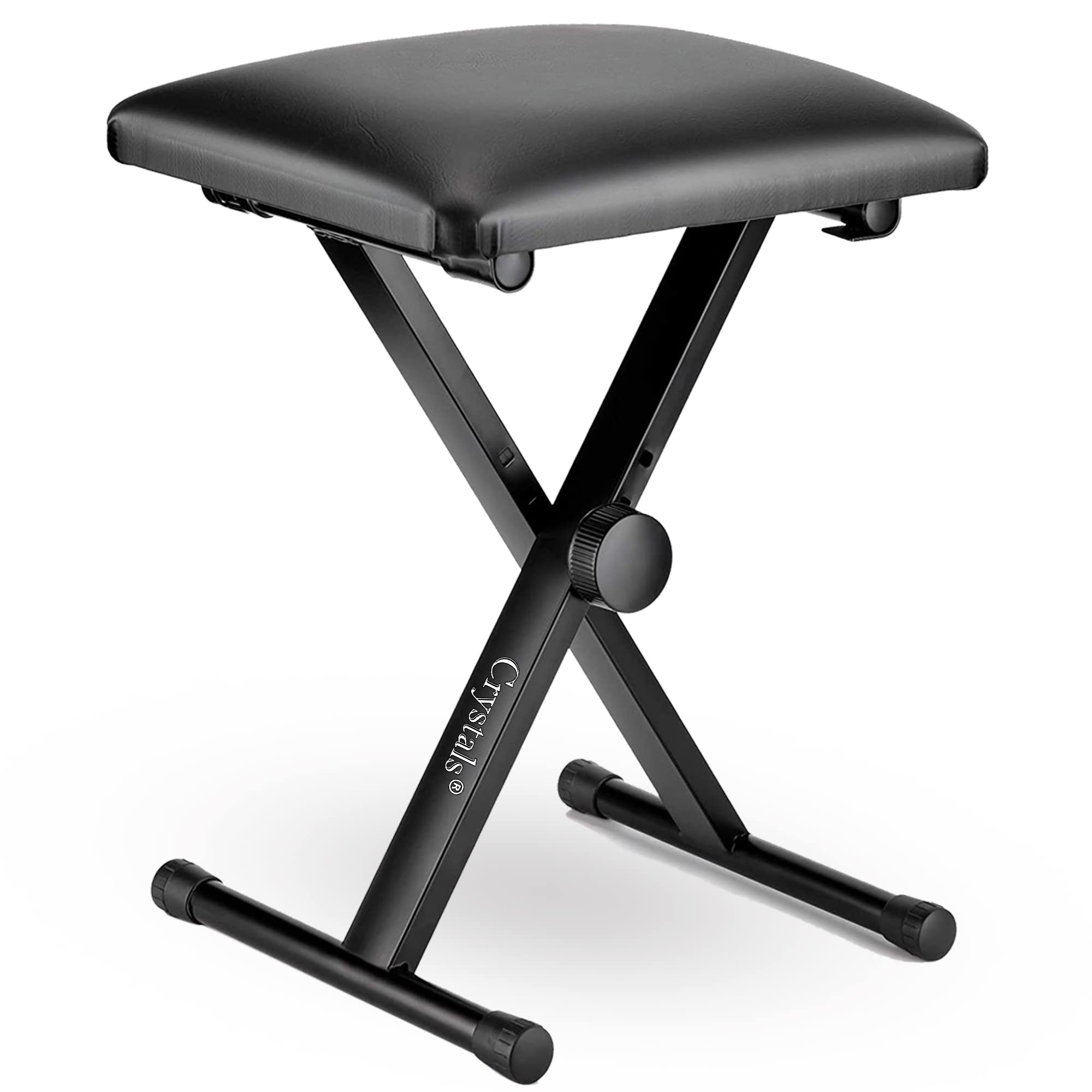 Double Braced X Frame Music Piano Stool Keyboard Bench Chair with Adjustable Hei