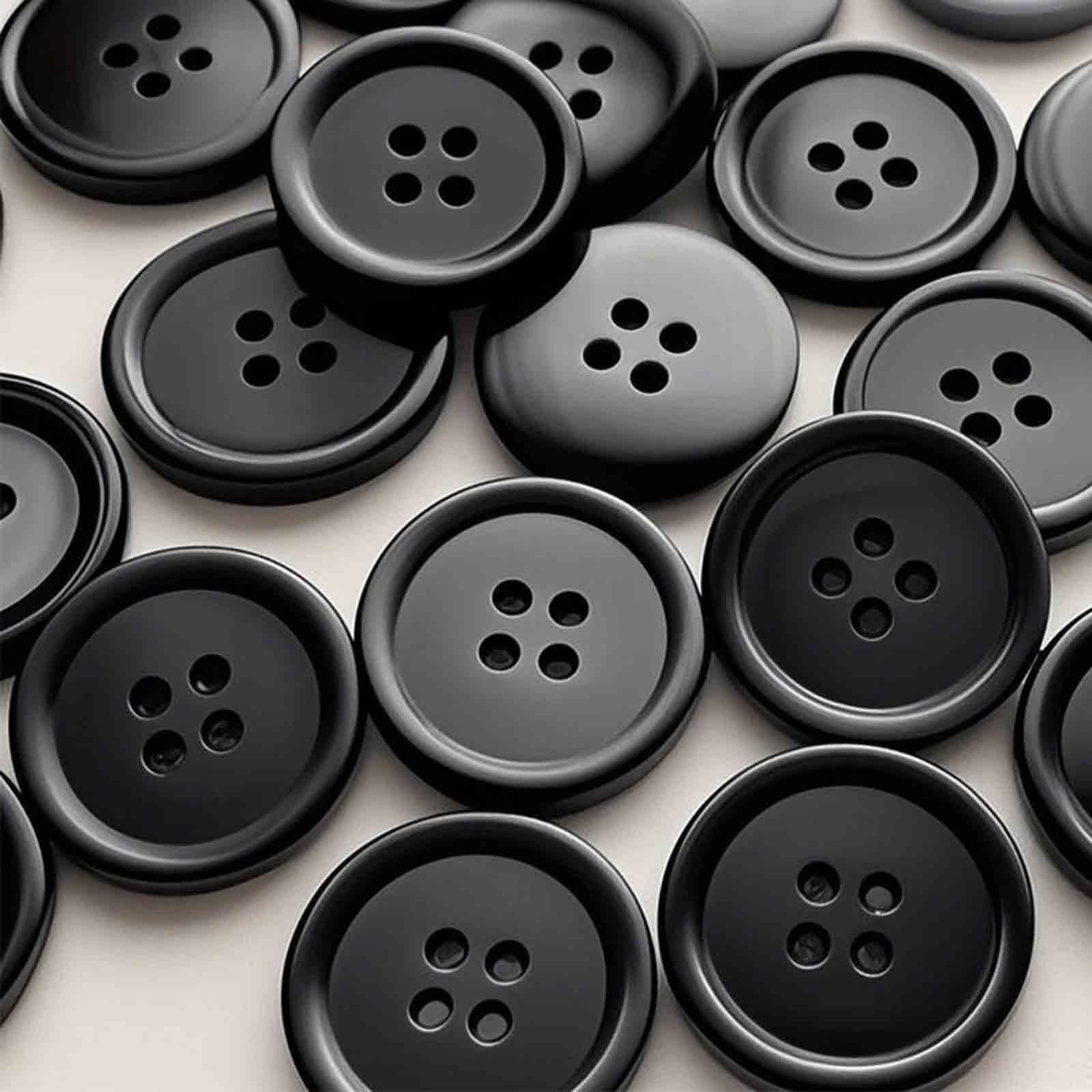 50pcs 15mm 4 Hole Sewing Buttons Durable Plastic Sewing Buttons for Clothes DIY 