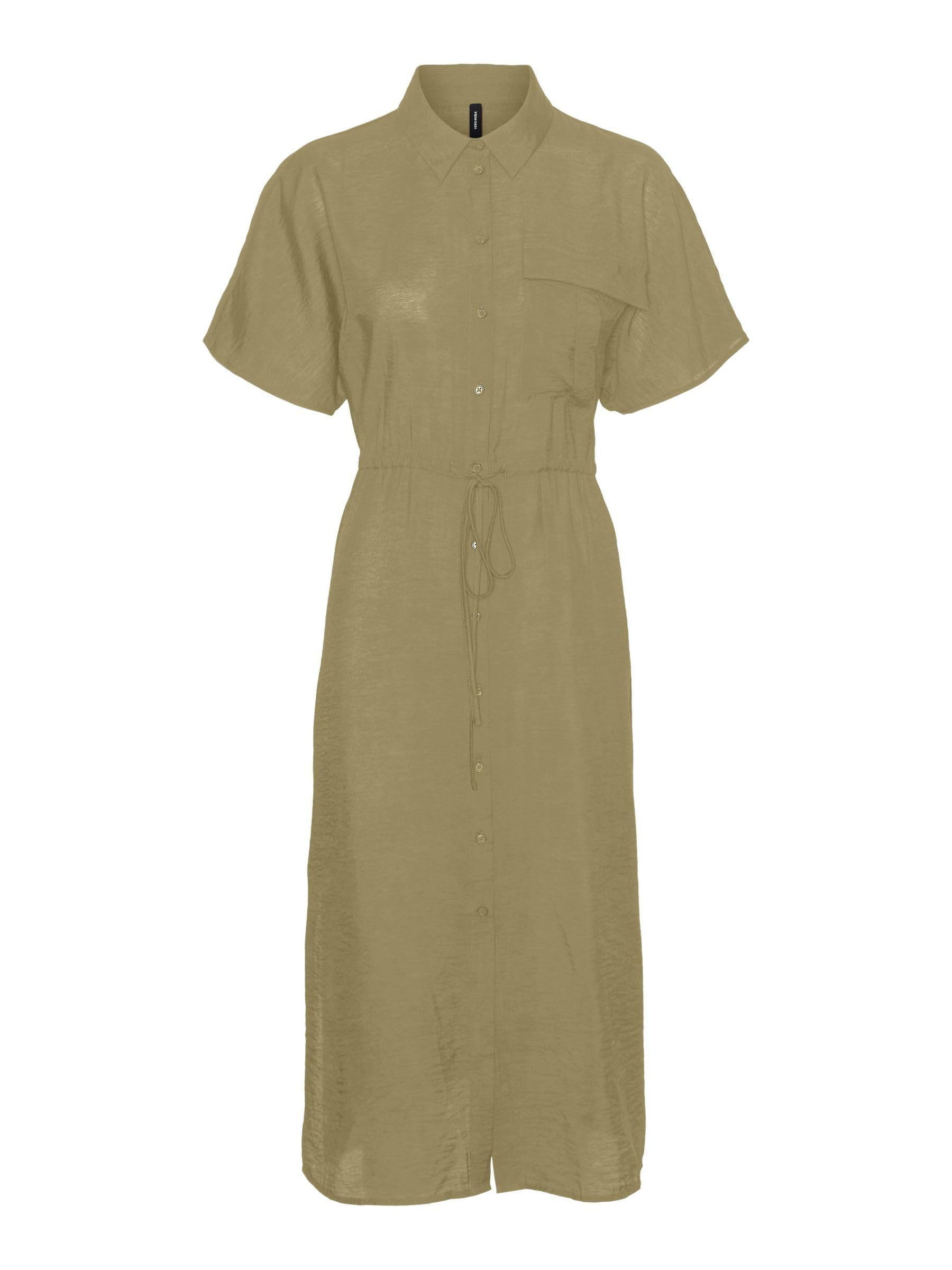 VERO MODA Vmiris S/S Calf Dress Wvn Noos Dress Women