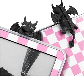 Kaciola Dragon Buddy Charm for Kindle, Sticky Peeker Charm for E-Reader Tablet or Laptop, Compatible with Kindle, Bookish Gift for Book and Fantasy Lovers