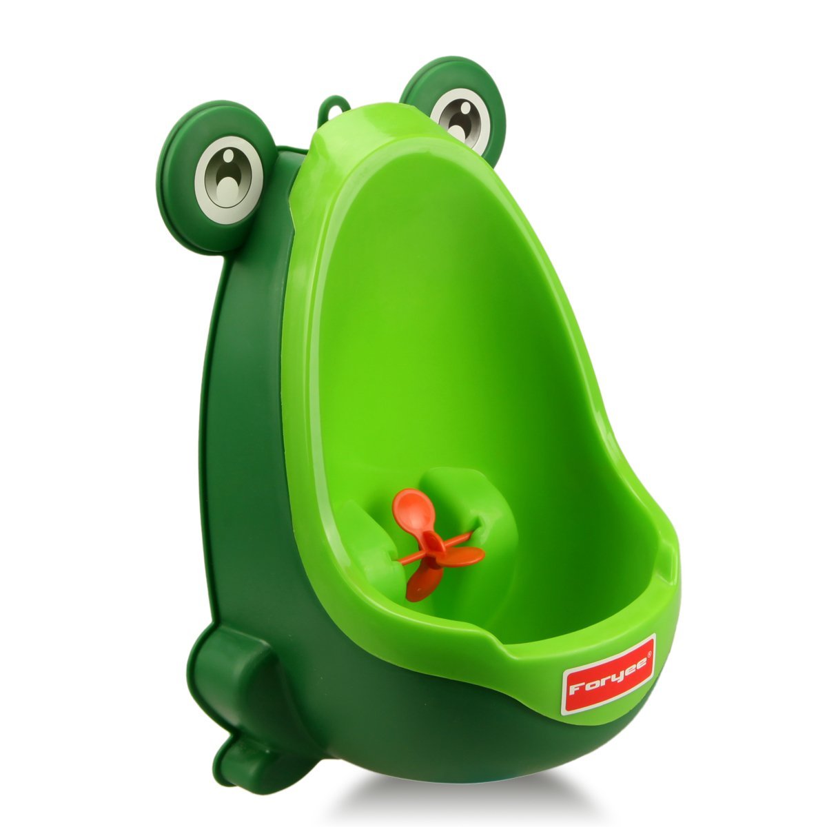Foryee Cute Frog Potty Training Urinal for Boys with Funny Aiming Target - Black
