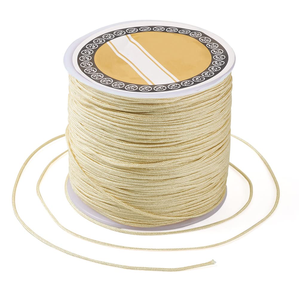 Generic 100 Meters 0.8mm Nylon Braided Cord Chinese Knotting Rope Macrame Rope B