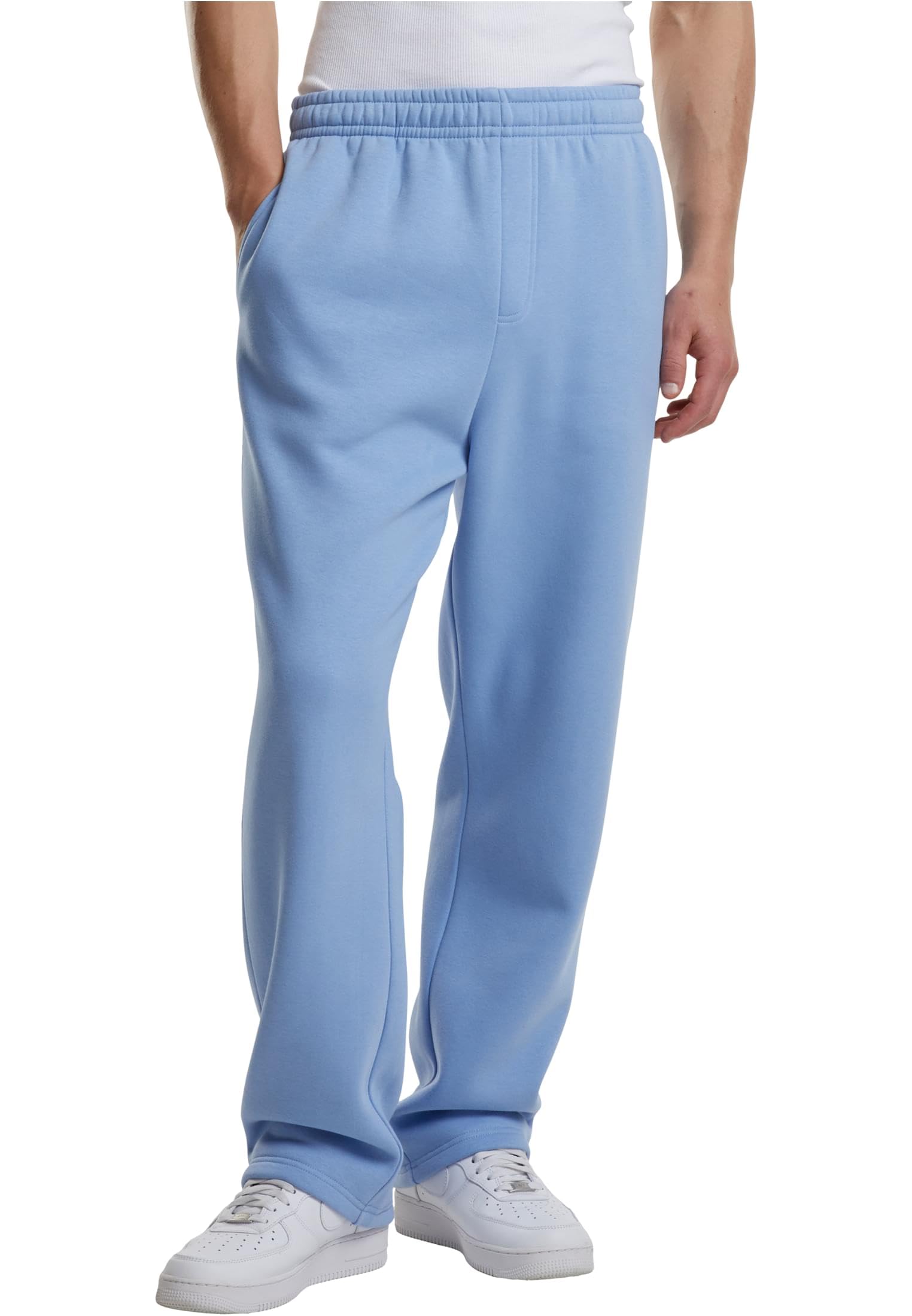 Urban Classics Fluffy Man Sweatpants Black Loose