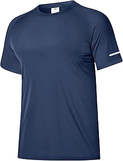 Boyzn 1 or 3 Pack Men's Rash Vest, UPF 50+ Sun Protection Short Sleeve Swimming T-Shirts, Quick Dry Watersport Rash Guards UV Swim Tops Beach Tee Shirts for Surfing Hiking Fishing