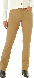 Lee Women's Regular Fit Straight Leg Jean, Tigers Eye, 4 Long